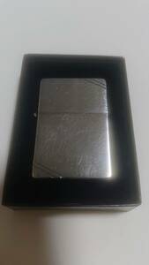 美中古使用品 ZIPPO #230 S SATIN '37 REPRICA DIAGONAL (両面加工) (2012)