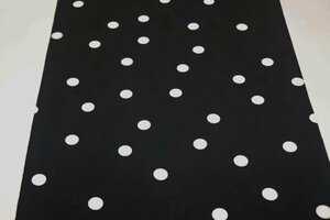 [ capital ...] polyester cloth flap polka dot writing sama black ground × white pattern change sleeve for (.. attaching sleeve for ) table cloth light eyes 2.2m①