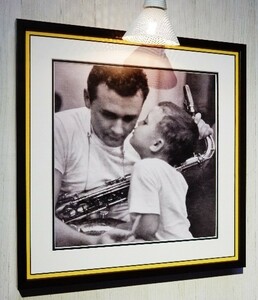 スタン・ゲッツ/Jazz Album Art Classic/レコジャケ ポスター 額入り/Stan Getz/Stan Getz Plays/Jazz/Framed Jazz Album/ガンボアート