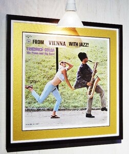 フリードリヒ・グルダ/Jazz Art 60s/レコジャケ ポスター 額入り/Friedrich Gulda/Framed Jazz LP Art/ジャズ・クラシック/ガンボアート