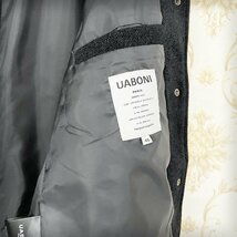 最高級EU製＆定価11万◆UABONI*Paris*ジャケット*ユアボニ*パリ発*◆豪華ミンク/カシミヤ混 肉厚 防寒 切替 頑丈 ブルゾン ビジネス M/46_画像8