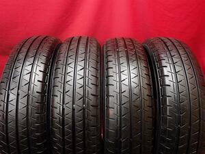 中古タイヤ 165/80R13 90/88N 4本セット ヨコハマ ブルーアース バン RY55 8分山 プロボックス カローラ サクシード