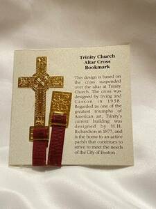 トリニティ教会（Trinity Church )(ニューヨーク市) 祭壇十字架ブックマーク　Alter Cross BookMark