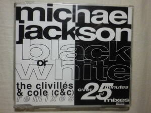 『Michael Jackson/Black Or White～The Clivilles ＆ Cole Remixes(1991)』(epic 657731 2,輸入盤,5track)