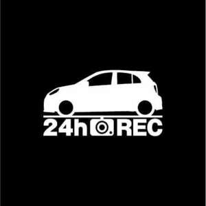 [do RaRe ko] Nissan March Nismo [K13 series ]24 hour video recording middle sticker 