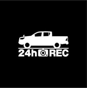 【ドラレコ】トヨタ ハイラックス【120系】後期型 24時間 録画中 ステッカー