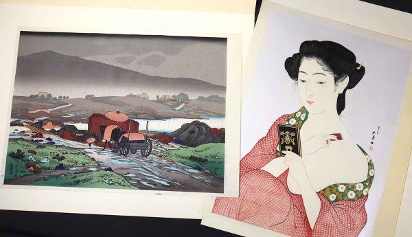 店長大暴走!クリアランスSALE 木版美人画一葉 昭和51年美人画素描集二
