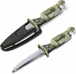  новый товар Sporasub spo la вспомогательный Black Shark Knife черный Shark нож нержавеющая сталь общая длина : примерно 23cm дайвинг с аквалангом сопутствующие товары [T51102]