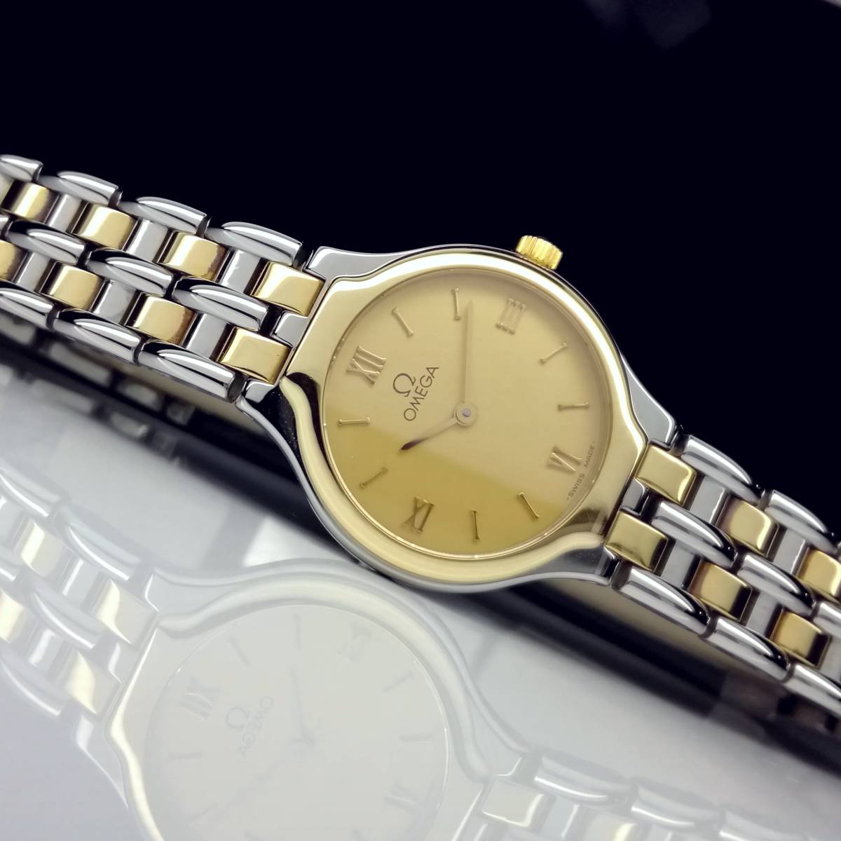 最大5000円OFFクーポン 超希少 OMEGA 18金無垢 devile プッシュ式