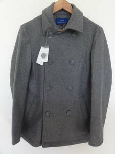 * Urban Research melt n double short coat pea coat gray 38 URBAN RESEARCH*