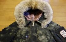 グランジジョンオーケストラ グースダウンジャケット コヨーテファー Grunge John Orchestra.Explosion woolrich fragment canada goose_画像2