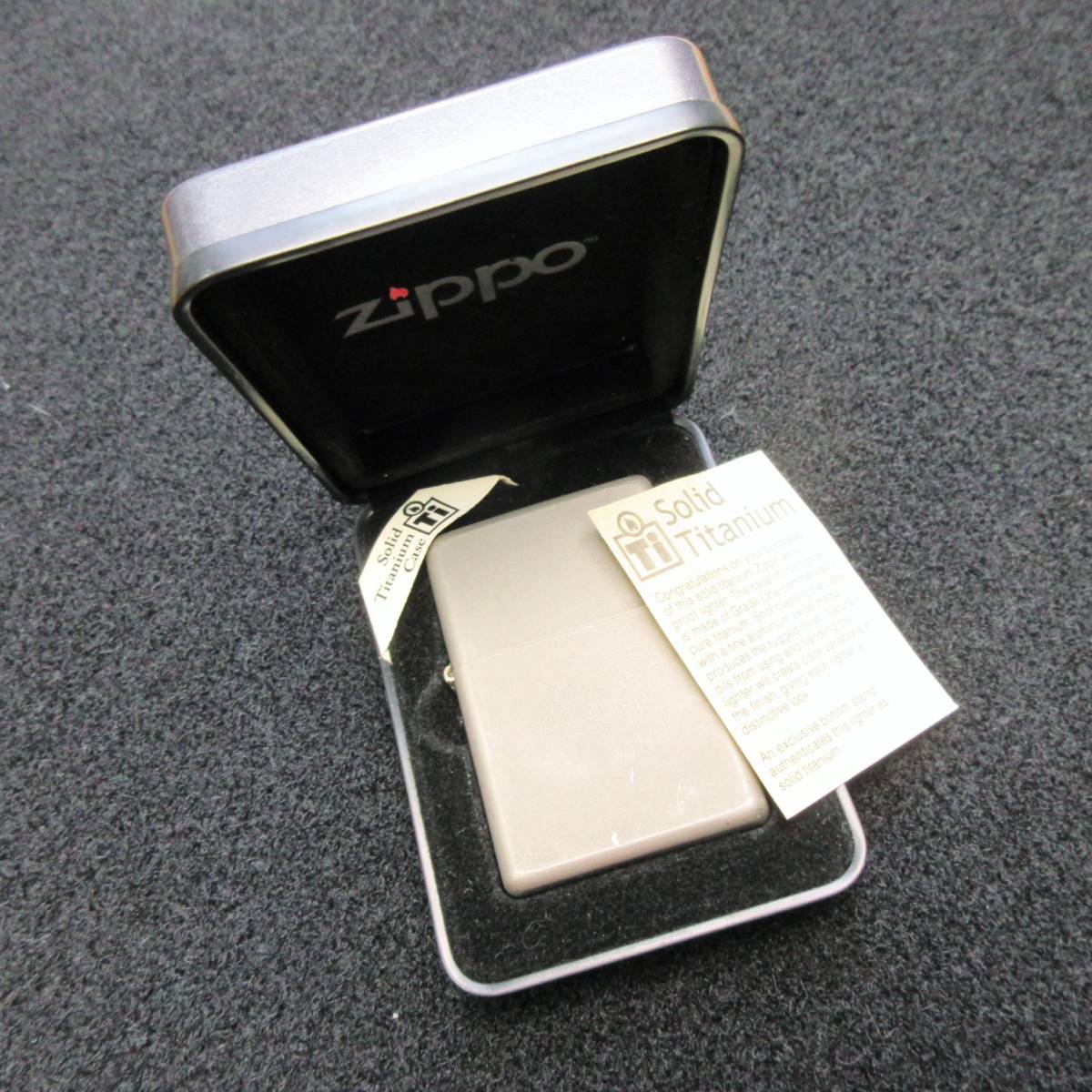 ヤフオク! -「zippo ソリッドチタン solid titanium」の落札相場・落札価格