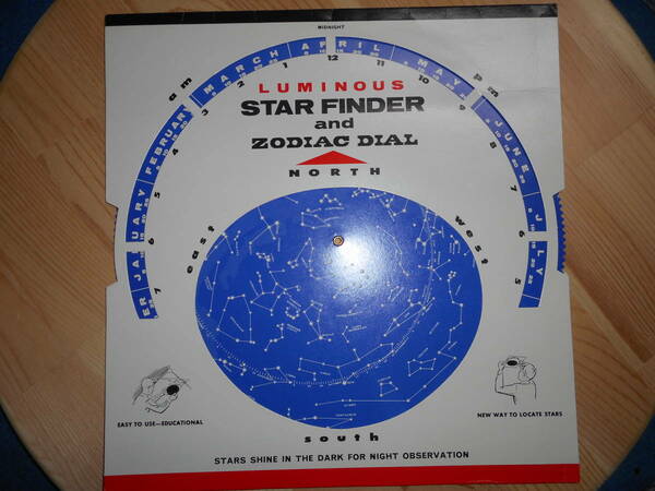 即決アンティーク、1970年『ルミナス星座早見盤』天球図、天文暦学書、星図、宇宙、Astronomy, Star map, Planisphere, Celestial atlas