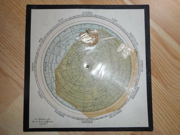 アンティーク、1925年『フラマリオン星座早見盤』天球図、天文暦学書、星図、宇宙Astronomy, Star map, Planisphere, Celestial atlas