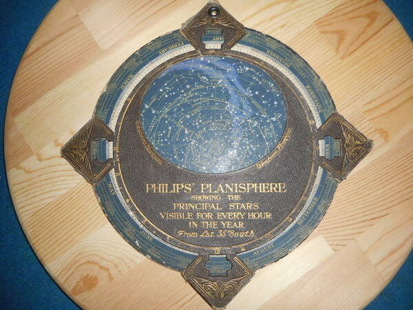 即決アンティーク1915年頃『フィリップス星座早見盤　南半球』天球図、天文暦学書 星図Astronomy, Star map, Planisphere, Celestial atlas
