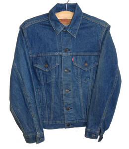 ◆90's ビンテージ MADE IN USA LEVIS リーバイス 70506 0214 バレンシア工場製 デニムジャケット Gジャン 36 トラッカージャケット