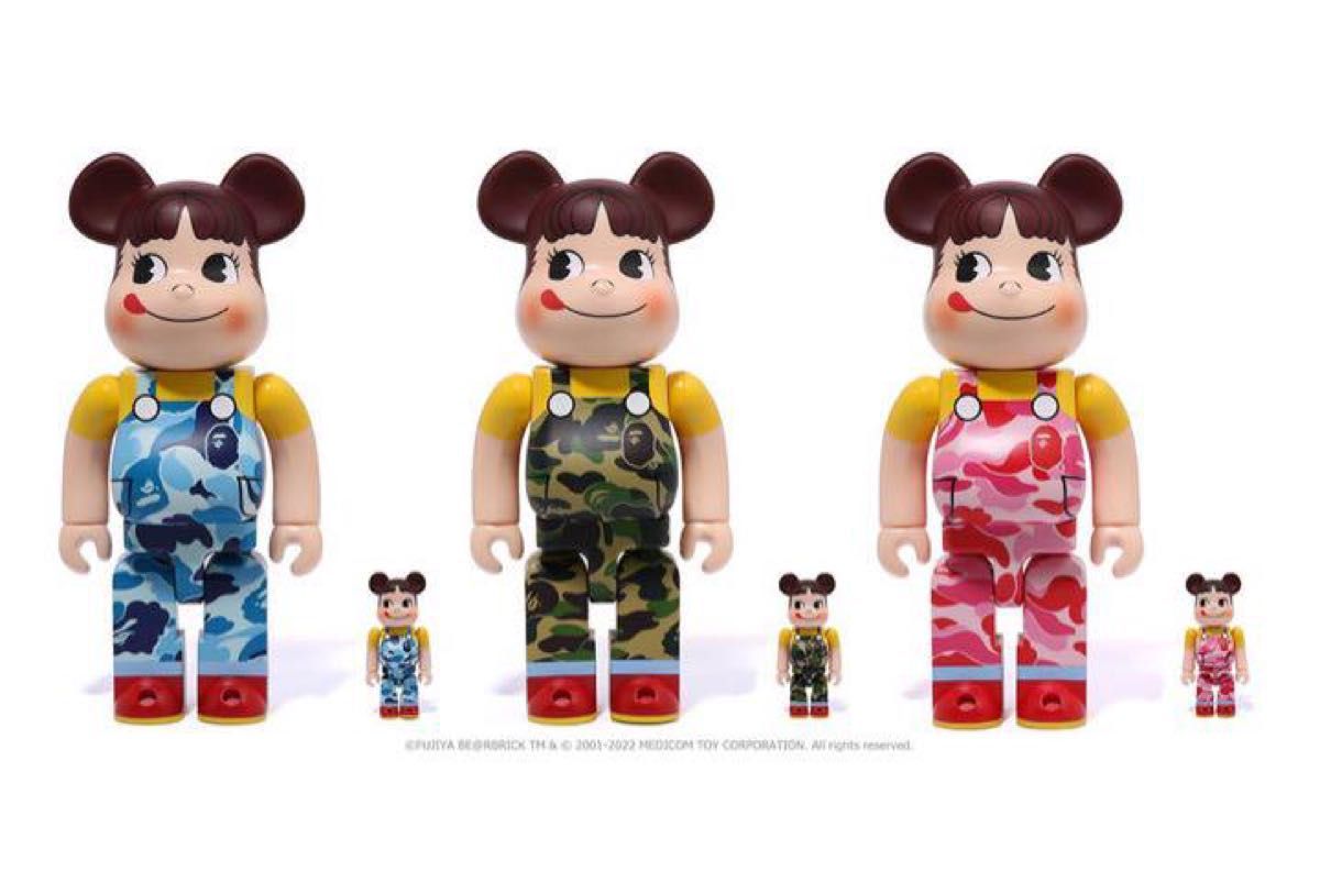 BE＠RBRICK BAPE® × ペコちゃん 1000%（ピンク）新品未使用-