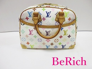  Louis Vuitton tu Roo vi ruM92663 monogram multicolor white white b long PVC leather handbag [ used ][ free shipping ] bk7319