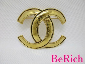  Chanel CHANEL здесь Mark булавка брошь Gold металлизированный Vintage CC Logo ювелирные изделия аксессуары [ б/у ][ бесплатная доставка ] ba2303