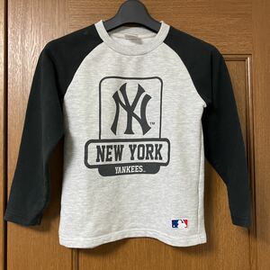 即決 MLB ニューヨークヤンキース 長袖Tシャツ 130