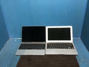 □岐阜発/Apple MacBook(A1534)/MacBook Air(A1370)/２個セット/アダプタがないため動作未確認/ジャンク品/MacBook傷、割れ有り/R4.11/23□