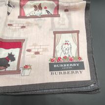 BURBERRY　バーバリー　ハンカチ　ピンク　　犬　dog_画像2