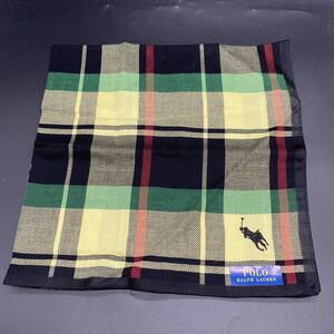 POLO RALPH LAUREN　ポロラルフローレン ハンカチ　チェック柄 イエローブラック