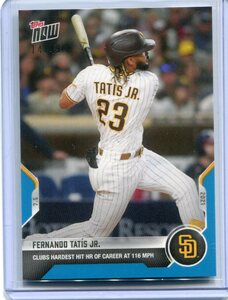 2021 Topps NOW MLB Fernando Tatis Jr. BLUE 465 タティス 青 パラレル カード 49枚限定