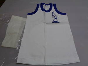 M New Japan Professional Wrestling tank top that time thing Showa Retro unused mold some stains!