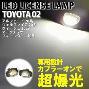 送料込 トヨタ02 LED ライセンスランプ ナンバー灯 交換式 カローラフィールダー フィールダー ワゴン140系 NZE14# ZRE14# 140 純正