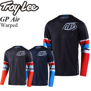 【在庫調整期間限定特価】 Troy Lee オフロードジャージ GP Air Warped ブルーレッド/M