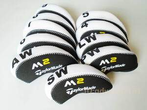  iron cover attaching and detaching comfortably M2 black * white Taylormade 10 piece set 
