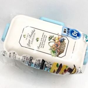 新品　未使用　日本製　ピーターラビット　お弁当箱　ランチBOX 抗菌　食洗機対応　600ml ピンク　レア　スリムタイプ　レディース　女の子