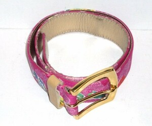 D &amp; G Dolce &amp; Gabbana (D &amp; G Dolce &amp; Gabbana) Кожа X Canvas Belt 95/80 8276777BL534D2