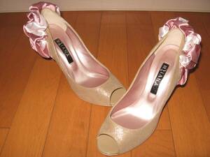 Quick Diana Diana Pumps Champagne Gold 24,5 см. Открыто Tou/Backfly
