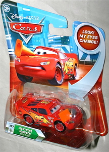 マテル カーズ 1/55 マイ アイチェンジ127 ライトニング マックィーン コーン Lightning McQueen with Cone Look My Eyes Changeディズニー