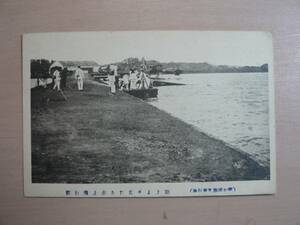 戦前 絵葉書 湖上より見たる水上飛行機 霞ケ浦海軍飛行場
