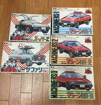 未組立品　1/32西部警察 スーパーZ、サファリ4WD、マシーンRS-1・2・3　５台セット_画像1