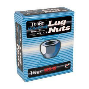 KYO-EI Lug Nuts ラグナット 貫通タイプ M12xP1.25 21HEX クロームメッキ 16個入り 103HC-16P/ ht