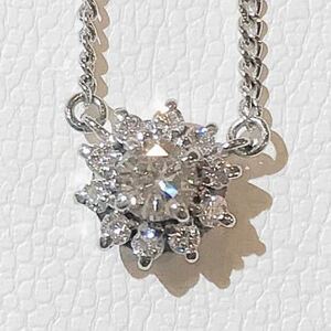 ☆Pm850.900 ダイヤ花柄プチネックレス☆