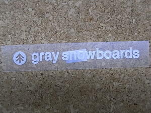 お宝ステッカー特集!!正規新品未使用 GRAY SNOWBOARDS グレイ スノーボード ステッカー /M#2211-28