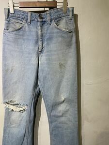 【即決】80-90s Levi's 646 リーバイス インディゴデニムパンツ フレア ブーツカット グランジ ダメージ USA アメリカ製 古着 ヴィンテージ