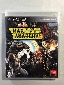 マックスアナーキー　セガ　PS3ソフト　SONY プレイステーション3 MAX ANARCHY