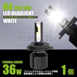 バイク LED ヘッドライト H4 Hi/Lo 6000lm CB750 CB400SS MT-07 SR400 GSR750 SV650 ZRX1100 /46-74 F-5