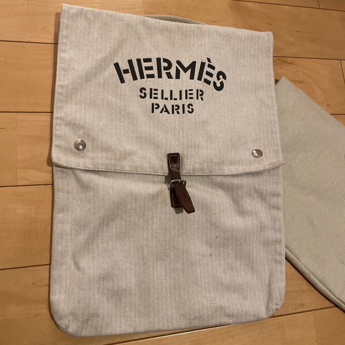 HERMES エルメス 大きなブランドロゴ バギーバゲッジ ハンドバック