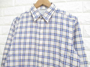 [ Ships ] long sleeve check shirt * made in Japan *L/Slim Fit