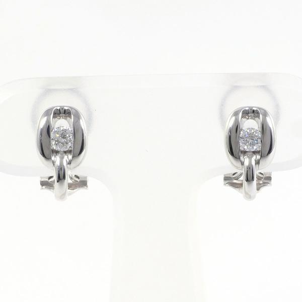 PT900 イヤリング ダイヤ 0.15 ×2 総重量約2.0g 中古 美品 送料無料 PT900 イヤリング ダイヤ 0.15 ×2 総重量約2.0g 中古 美品 送料無料