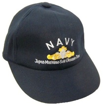 子供用　海上自衛隊　NAVY　紺　フリーサイズ　艦艇徽章　ネイビー　帽子　キャップ　アウトドア　サバゲー　海自　JMSDF　№36-1_画像1