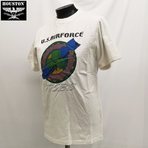 大特価　HOUSTON　U.S. AIRFORCE　白　Mサイズ　半袖Tシャツ　アウトドア　カジュアル　ミリタリー　ミリカジ　アメカジ　20200515-6M