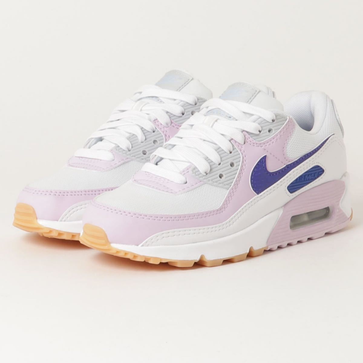 AirMax90 ナイキ エアマックス90 ホワイト ピンク 24.5cm www.itogon ...